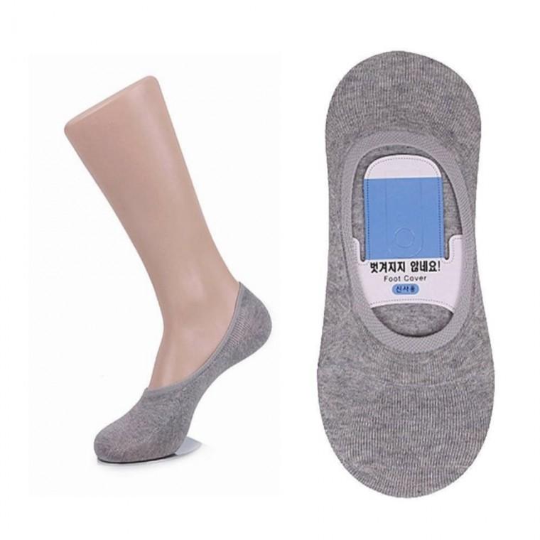 남자 페이크삭스 290-330mm 그레이 1켤레 단화양말 로퍼양말 발등양말
