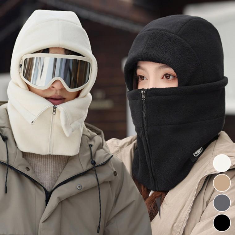 후드워머 겨울 남여공용 지퍼 라이딩 후리스 스키장