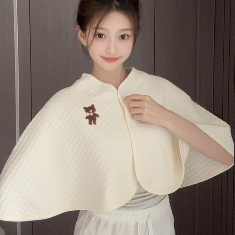 여성 사계절 부드러운면 숄 가디건대용 어깨케이프