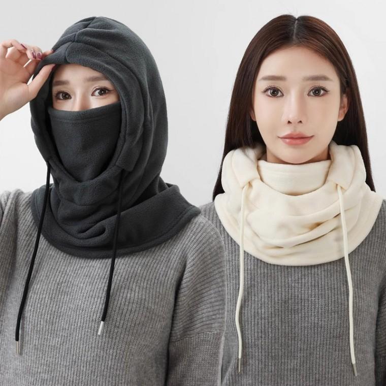 오토바이 자전거 겨울 플리스 방한용품 후드워머