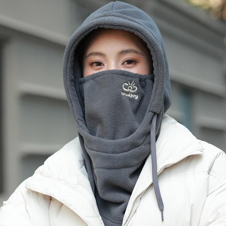 플리스 귀마개 야외활동 후드워머 겨울 보드 넥