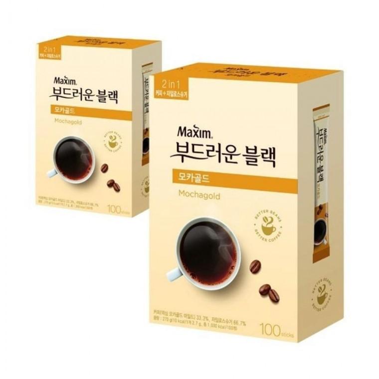 루미나D 맥심 모카골드 부드러운 100t 커피 블랙