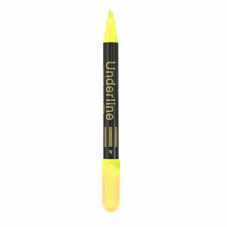 형광펜 4mm 노란색 6개입 암기용펜 학용품 하이라이트펜