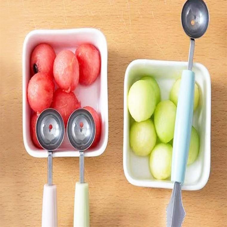 듀얼 화채 스푼 푸드카빙 조리도구 과일카빙