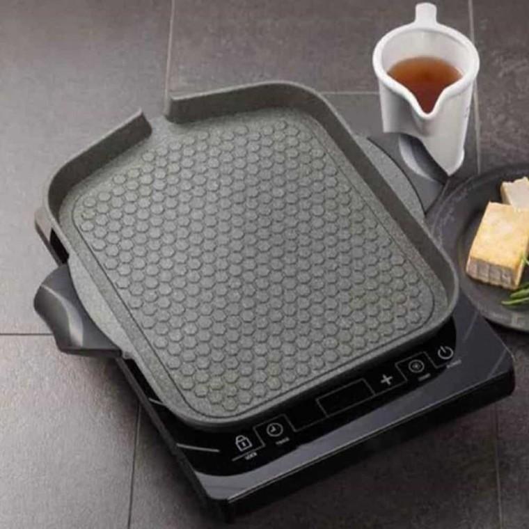 스톤 구이팬 34x29cm 인덕션삼겹살팬 인덕션구이팬 삼겹살구이팬