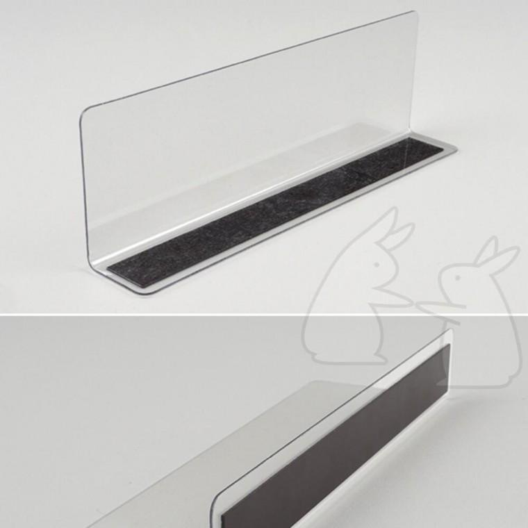 파티션 자석형 L자 분리 아크릴 투명 가림막 20x6cm