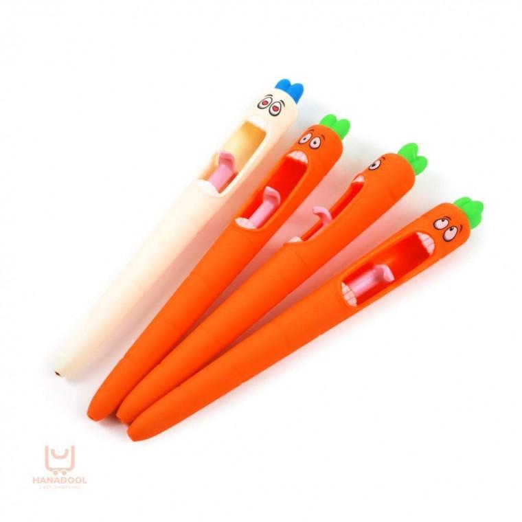 당근 모양 볼펜 이색볼펜 캐릭터볼펜 판촉물볼펜
