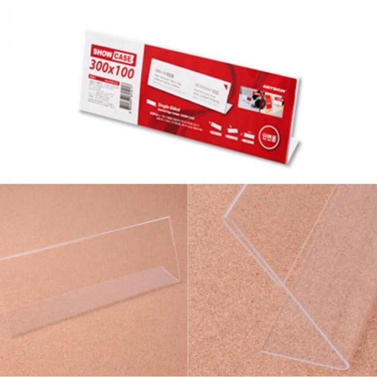 예약좌석 제품정보 파티션 삼각 책상 아크릴 꽂이 300x100mm