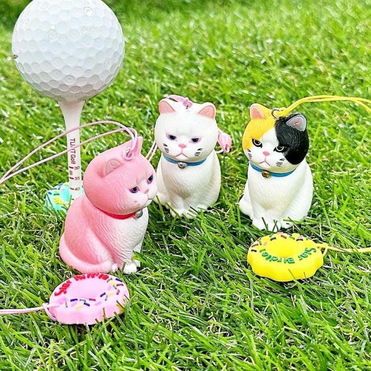 심통난고양이 도넛링 골프티걸이 1개 골프티꽂이 선물