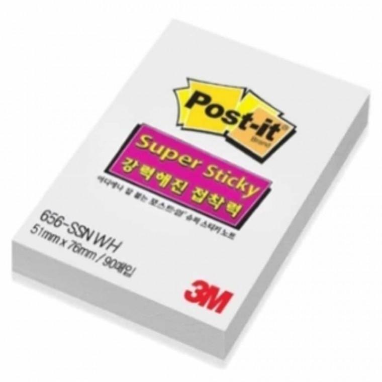 슈퍼스티키 노트 백색 스티커메모지 접착식메모지 점착식메모지