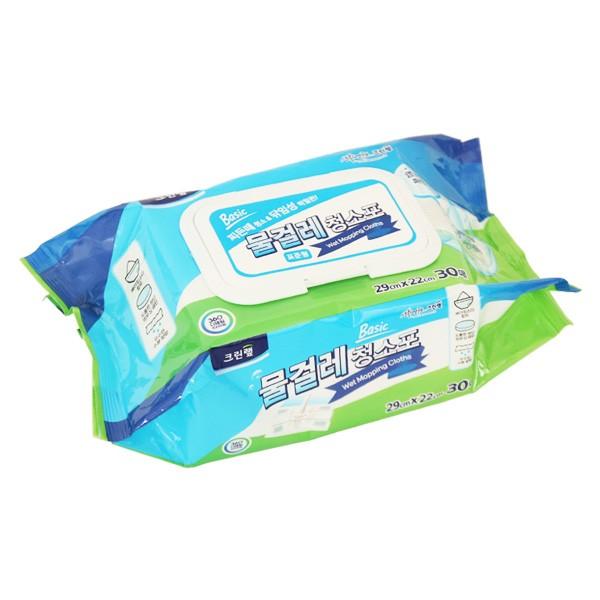 [도매포유]크린랩 물걸레 청소포 29cm x 22cm 30매입