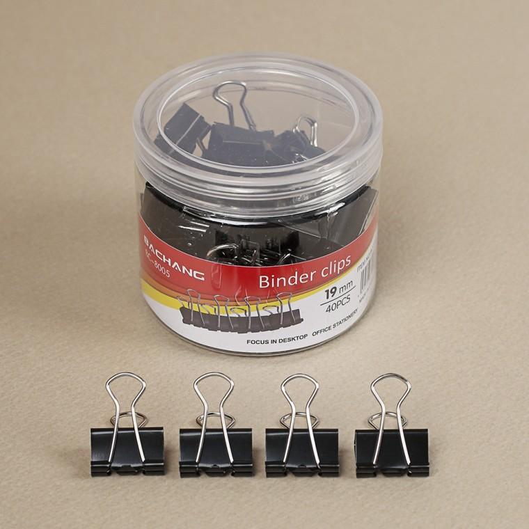PL 라이프 문구 클립 문구존 블랙 더블 클립 40p세트(2cm) No57