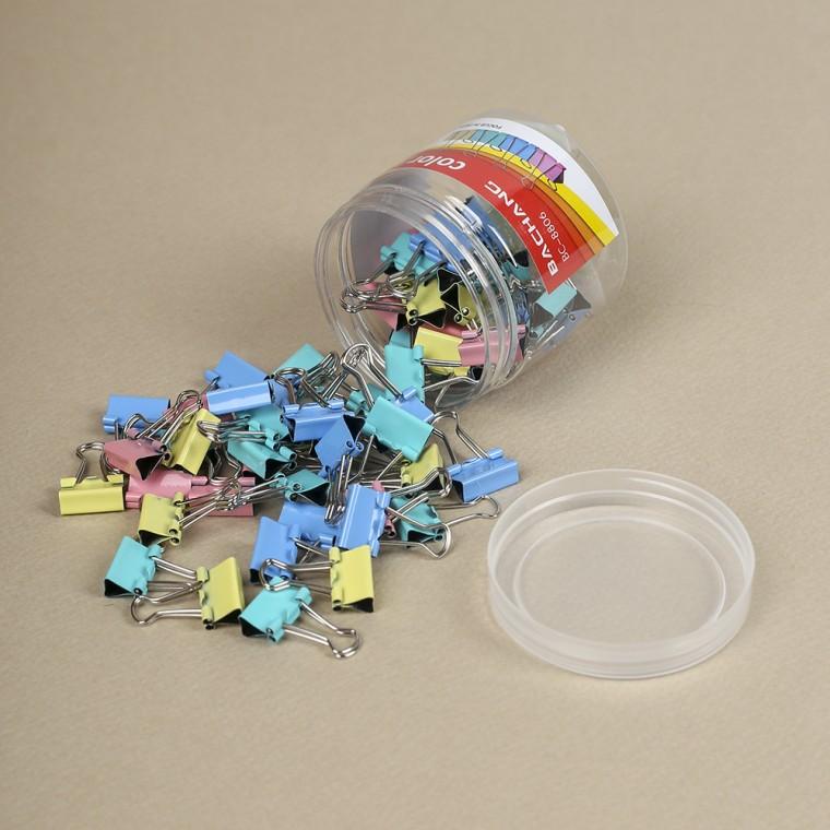 PL 기본 문구 클립 문구존 컬러 더블 클립 60p세트(1.5cm) No71