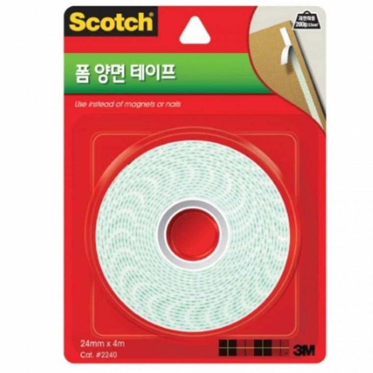 폼 양면 테이프 24mm 두꺼운폼테이프 시멘트벽양면테이프 액자양면테이프