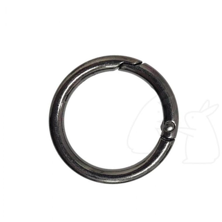 서류 낱말카드 키링 바인더링 원형 카드링 그레이 33mm