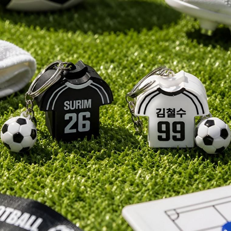 해외 유니폼 축구볼 클릭커 키링 키홀더 자동차 스마트키 차키 파우치 장식 기념품
