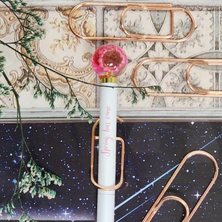 수납 화일철 서류 다이어리 볼펜홀더 펜꽂이 클립 로즈골드