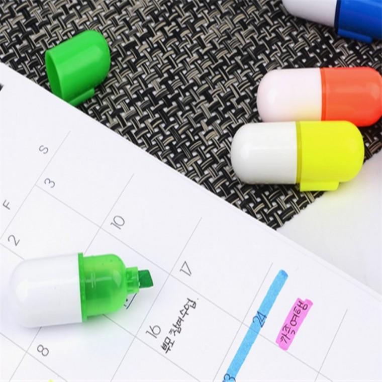 페인트마킹펜 알약볼펜 형광펜 마킹펜 6P