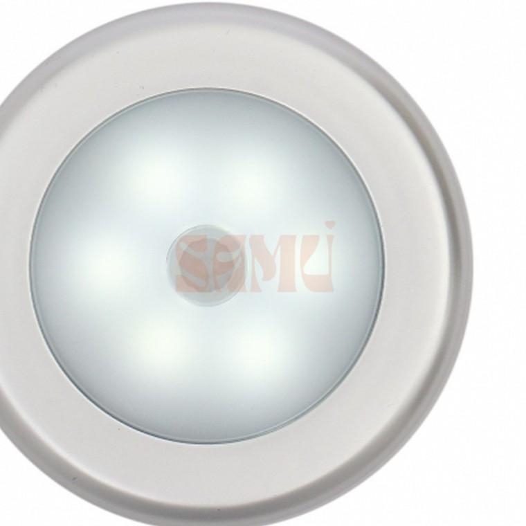 원형 LED 무선 센서등 백색 건전지조명 아파트현관센서등