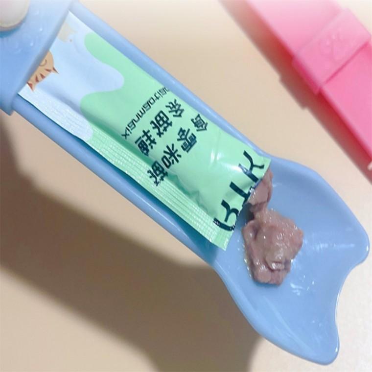 고양이 스푼 냥이스푼 고양이용품 튜브짜개