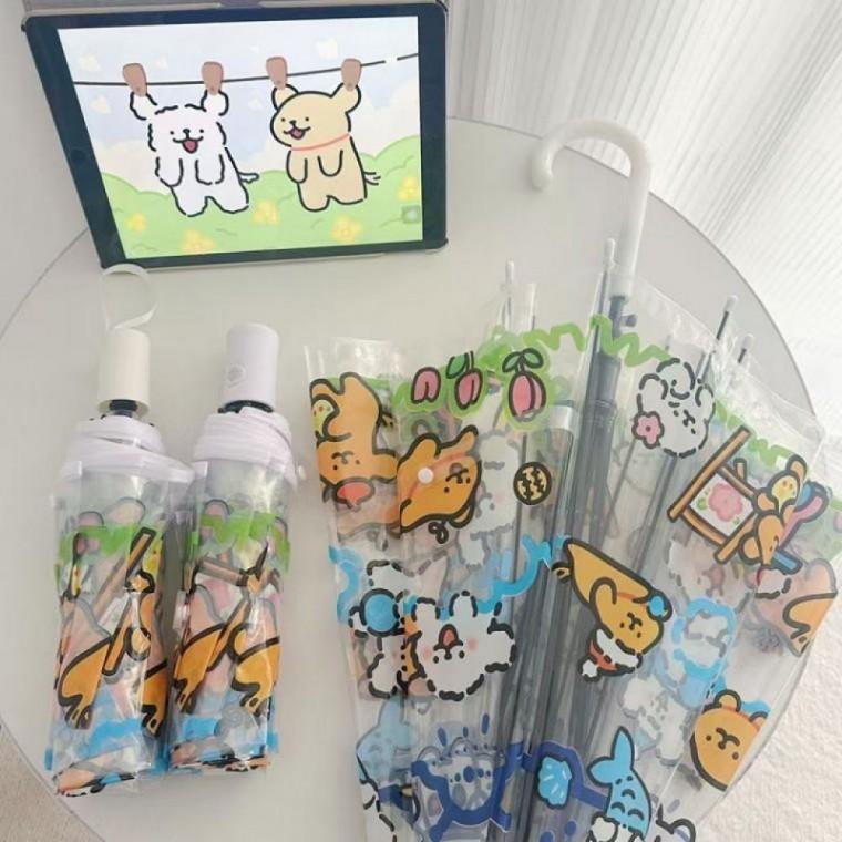 장우산 장마 3단 우산 미니 비닐 여름 수동 퍼피 자동 3단우산