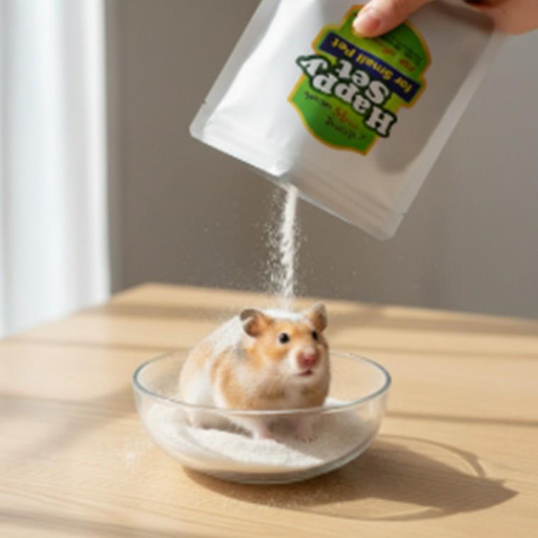 소동물 목욕 모래 500g 드라이샴푸 고슴도치모래