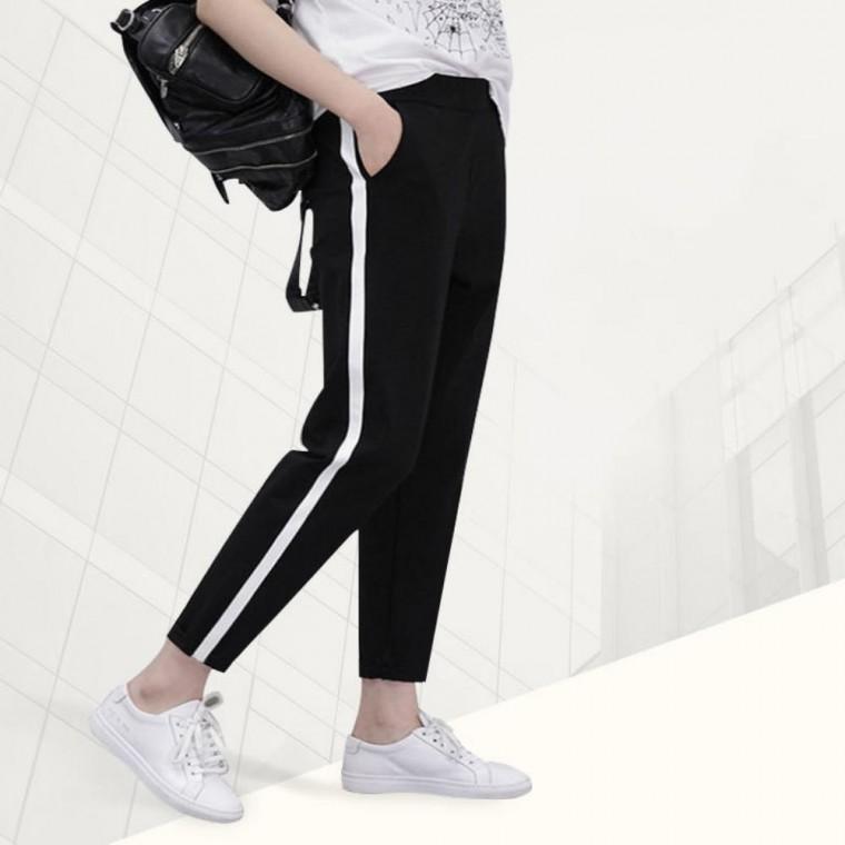데일리 슬림핏 팬츠 여성 가을 밴딩 트레이닝 바지 밴딩팬츠 여성트레이닝팬츠