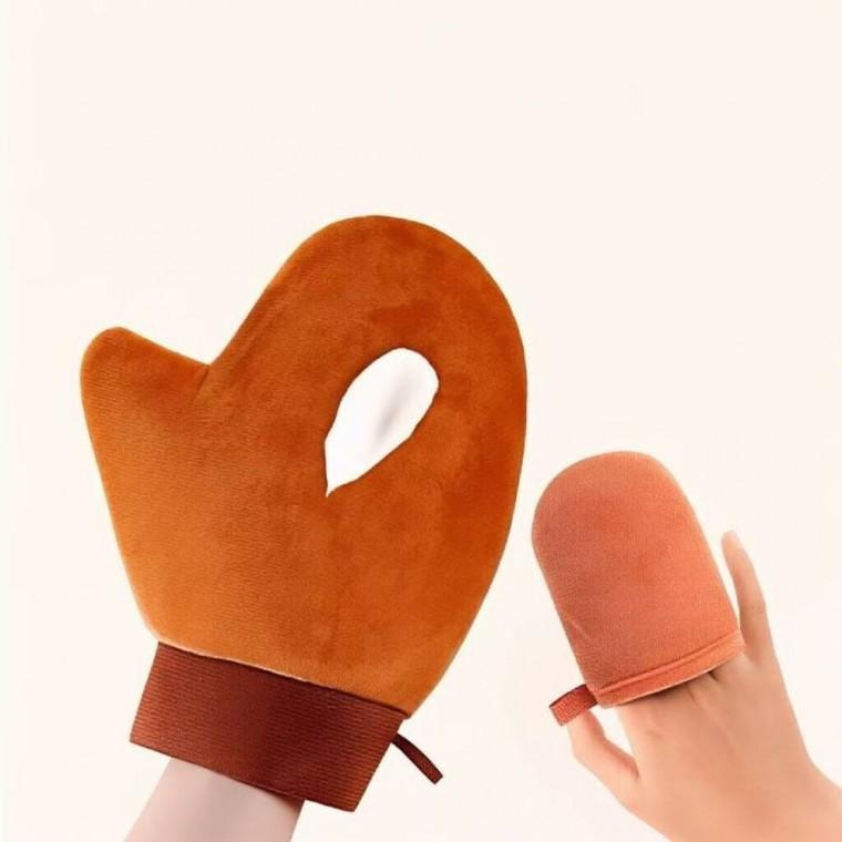 셀프 태닝 장갑 바디로션 바르기 마사지 글러브 세트 3종세트