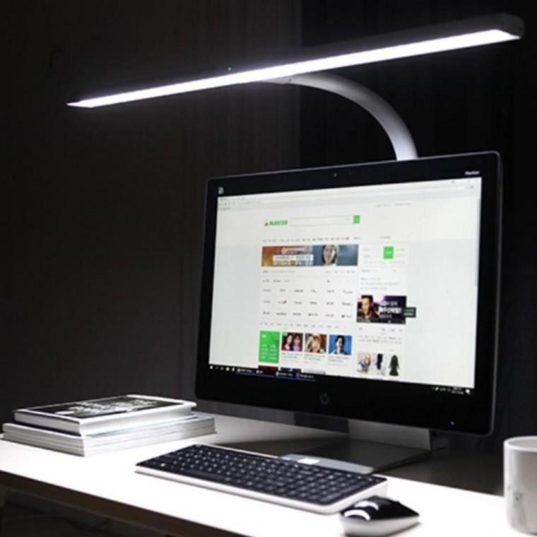LED 와이드 스탠드 화이트 학습용 사무용 조명 독서등 탁상등
