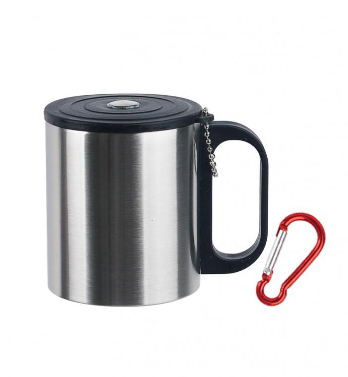 디디샵 이중 스텐 나침반 등산 컵 200ml (117451)