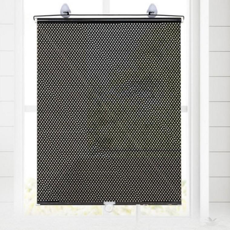 롤블라인드 도트블랙 65X125cm 방염블라인드 블라인드스크린