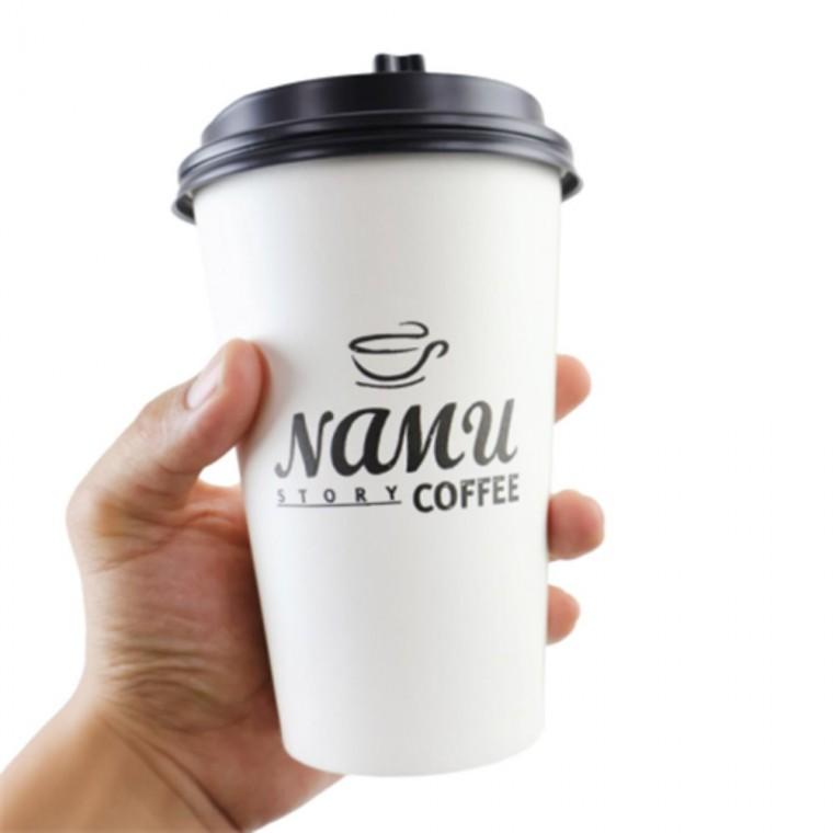 테이크아웃종이컵뚜껑 300ml 390ml 480ml 10온스 13온스 16온스 따뜻한커피일회용컵 카페일회용컵 일회용커