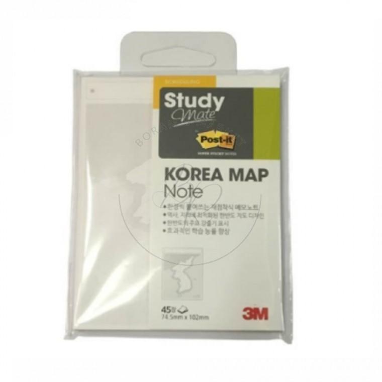 한반도지도 점착메모지 노트패드 손글씨메모지 떡제본노트