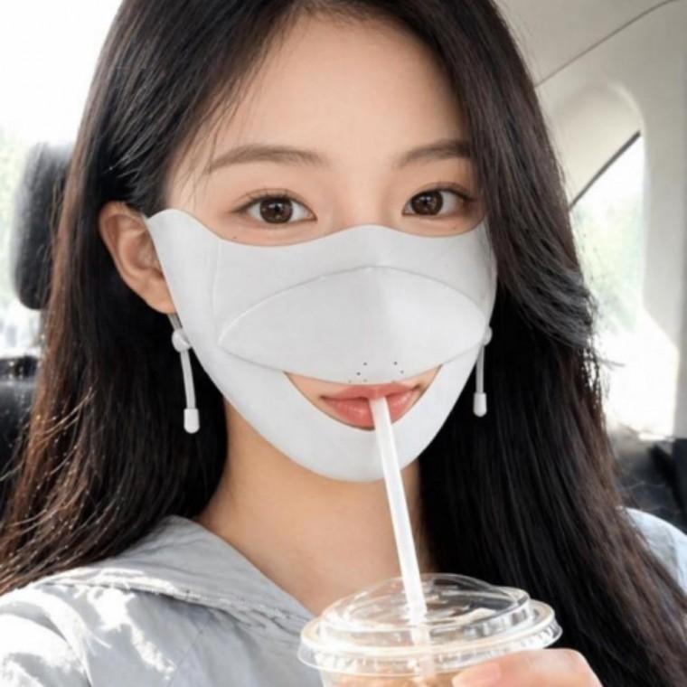 오픈형 고탄력 위생 야외활동 캐주얼 마스크 자외선차단 숨쉬는