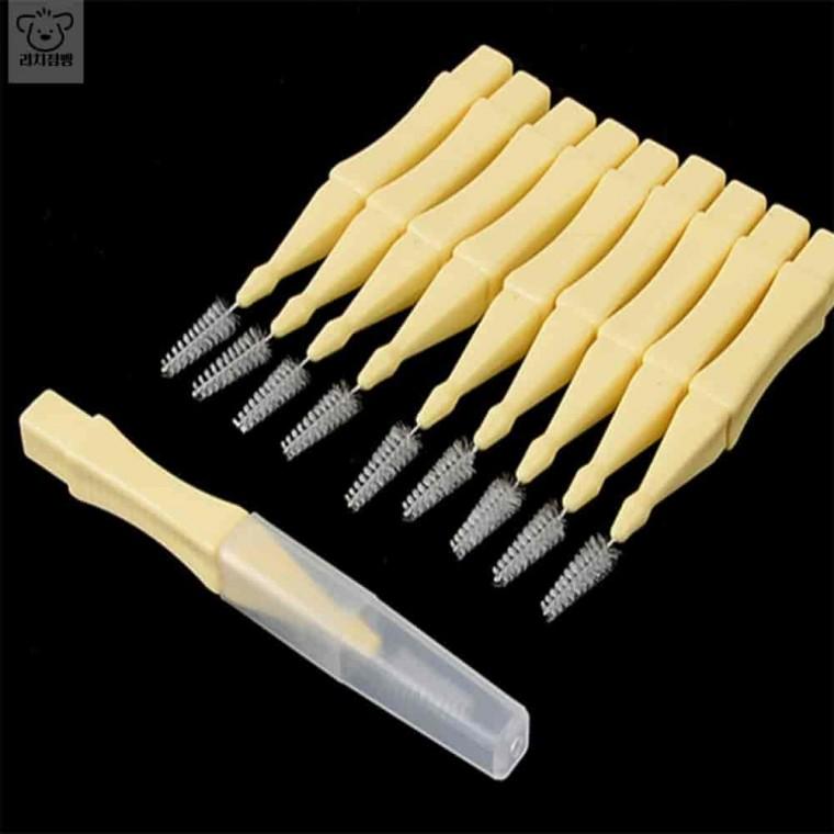 10P 일자형 치간칫솔 치간치솔 치간칫솔1.0