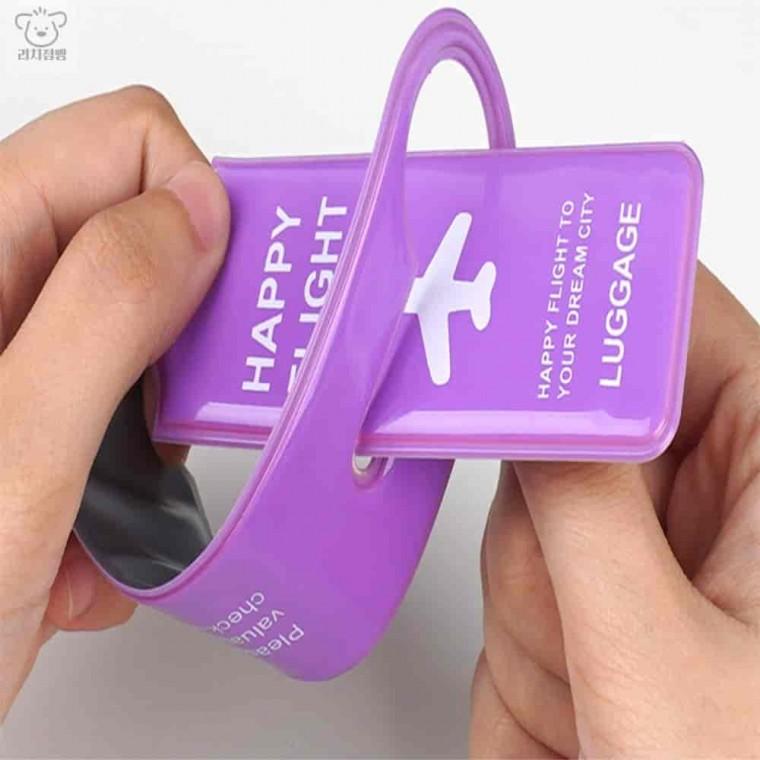 컬러 PVC 캐리어 네임택 여행캐리어네임택 네임텍