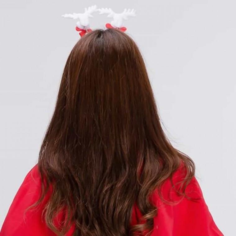루돌프 인형 머리띠 사슴머리띠 파티용머리띠