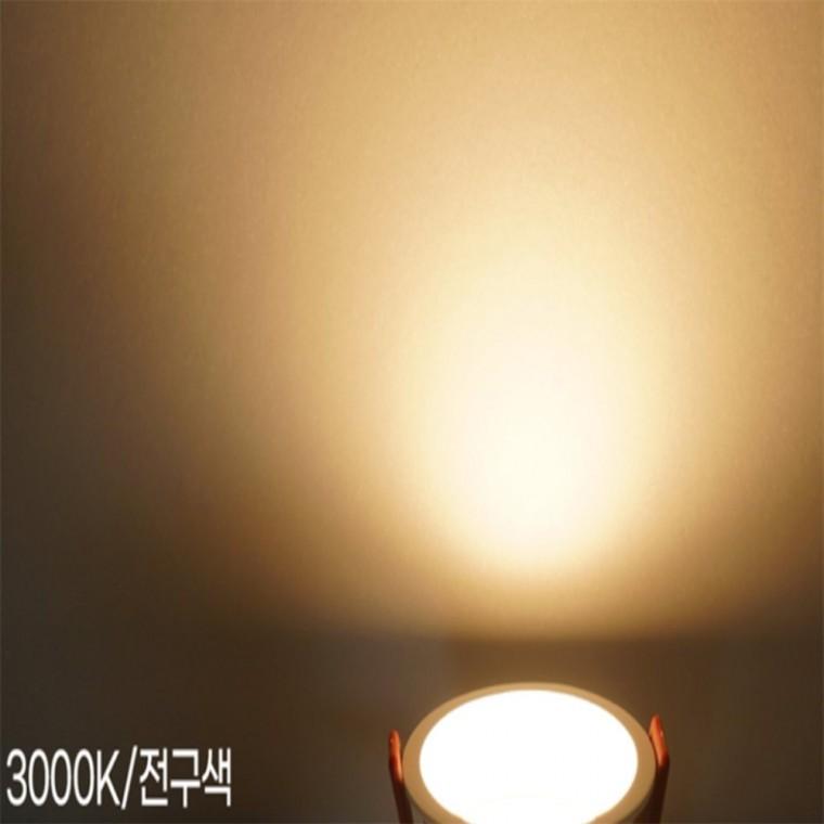 LED 75mm(3인치) 다운라이트-3000K 전구색 슬림다운라이트