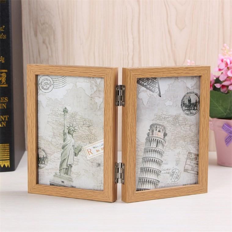 양면 2단 폴딩 액자 4x6 포토액자 결혼식액자 고급액자