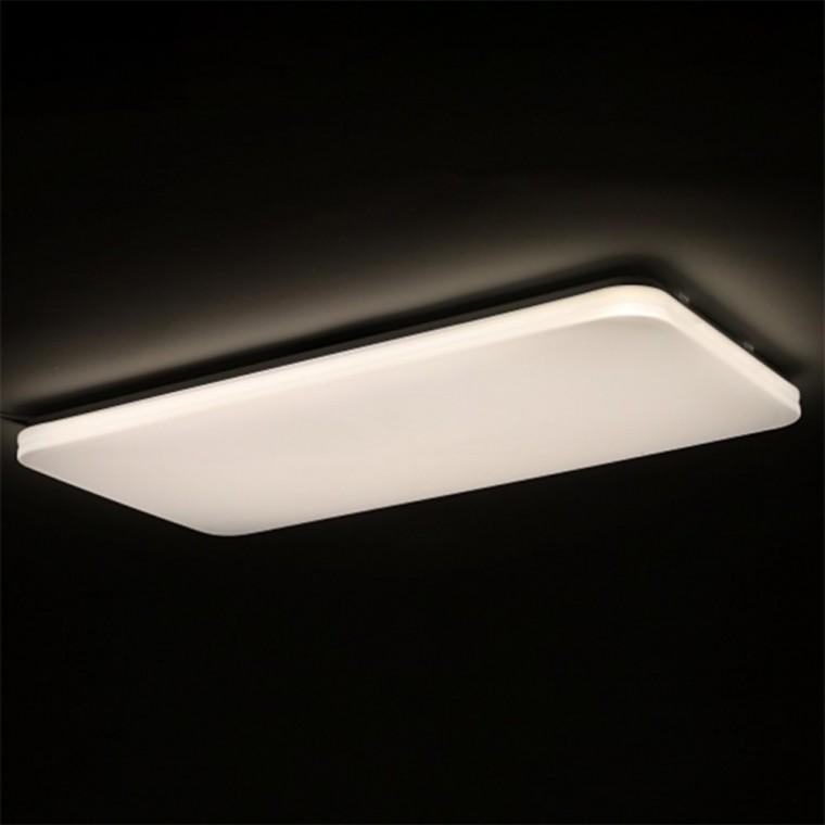 프리미엄 LED 거실등 2등 50W 주백 사각직부등