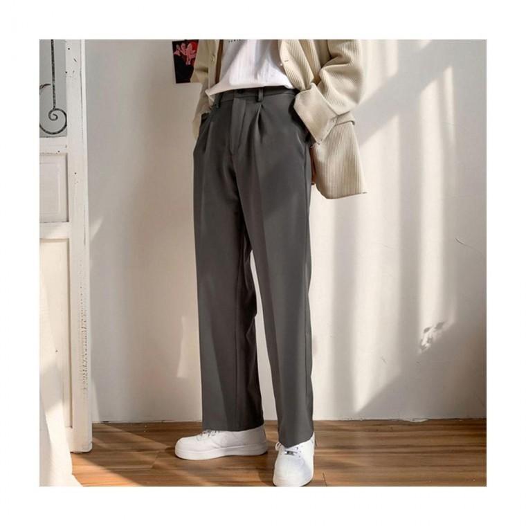 루미나D 남성 팬츠 직장인 데일리바지 회색 슬랙스 정장 패션