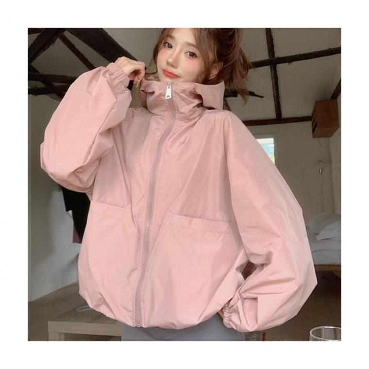 루미나D 여성 바람막이 후드 집업 점퍼 hh-e75