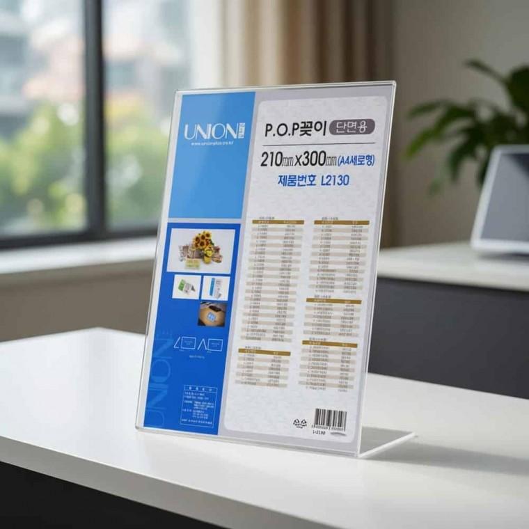 단면 POP꽂이 A4POP A4쇼케이스