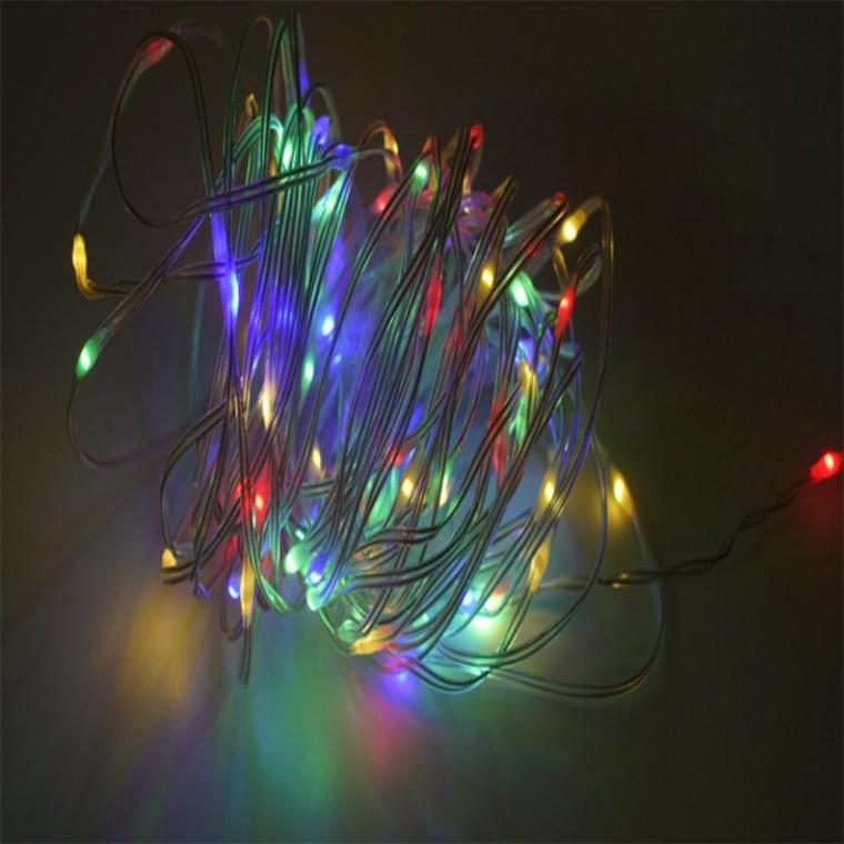 물방울 트리조명 100구 RGB 와이어전구