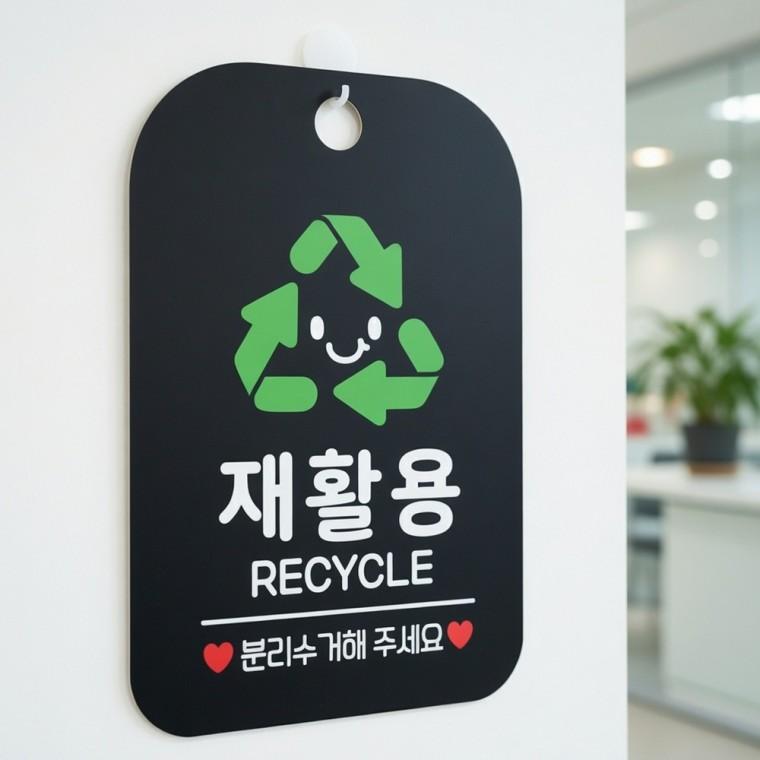 재활용 분리수거 안내판 분리배출 식당안내문