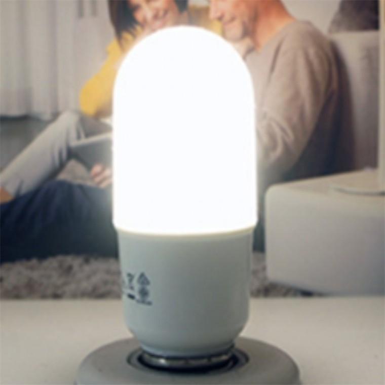 스틱형 LED벌브 9W 주백색 소켓전구
