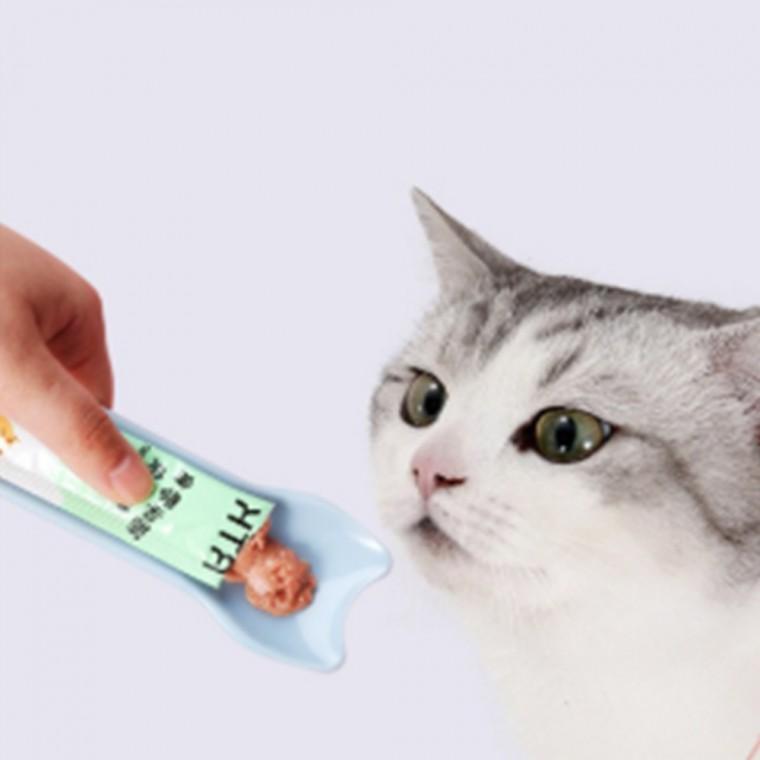 냥이 츄르짜개 깔끔급여도구 손끼임방지스푼