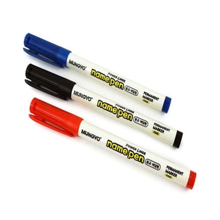 네임펜 단색 네임펜빨강 유성네임펜 네임펜가는글씨용