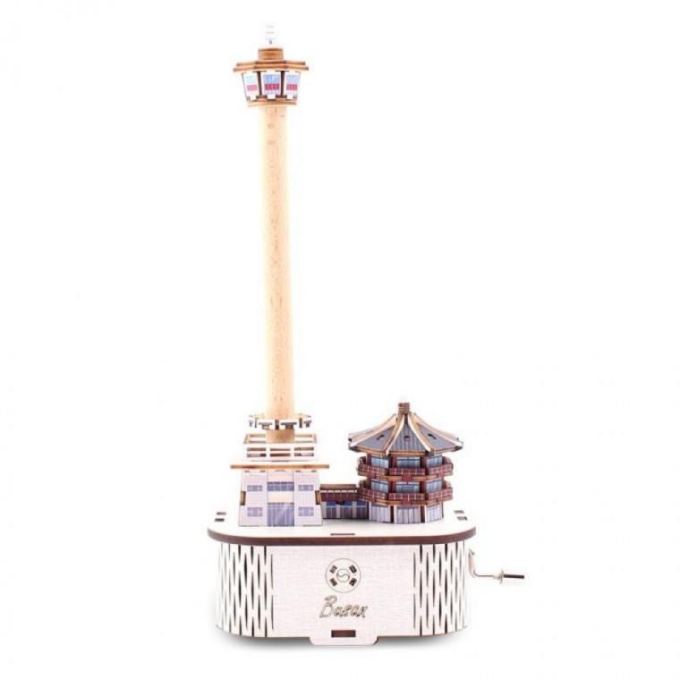 EAS 영공방 오르골만들기 DIY 수동 오르골 부산타워 YM86246