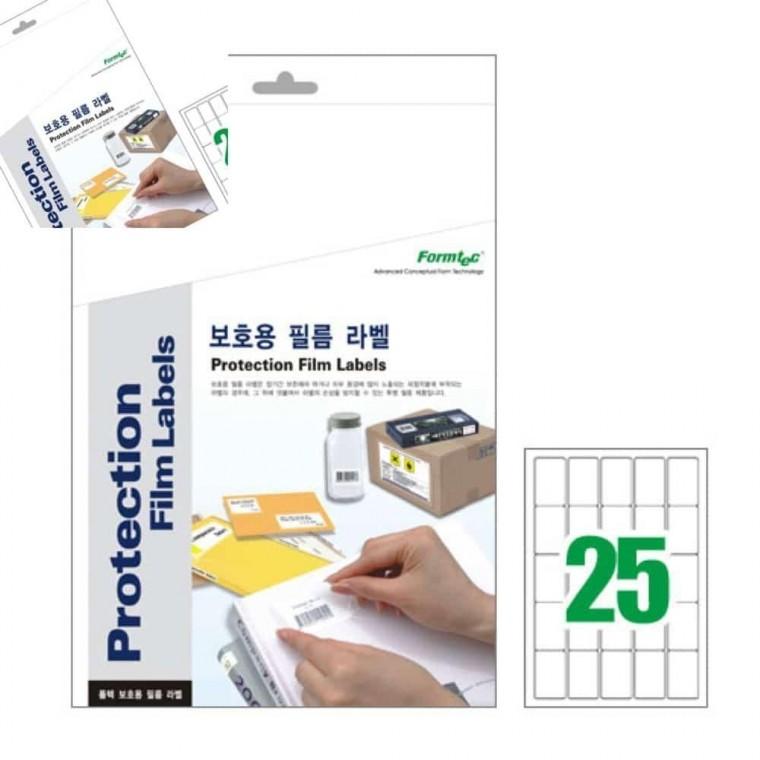 폼텍 보호용 필름 라벨 10매 라벨보호필름 보호용필름 투명필름라벨 보호용필름라벨